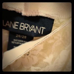 Lane Bryant Lace Leggings in Cream